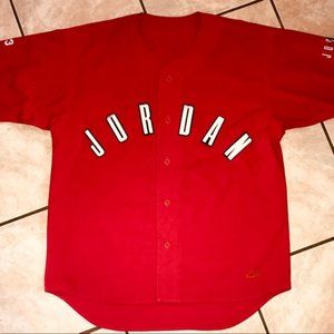 Air Jordan 90’s baseball Jersey red